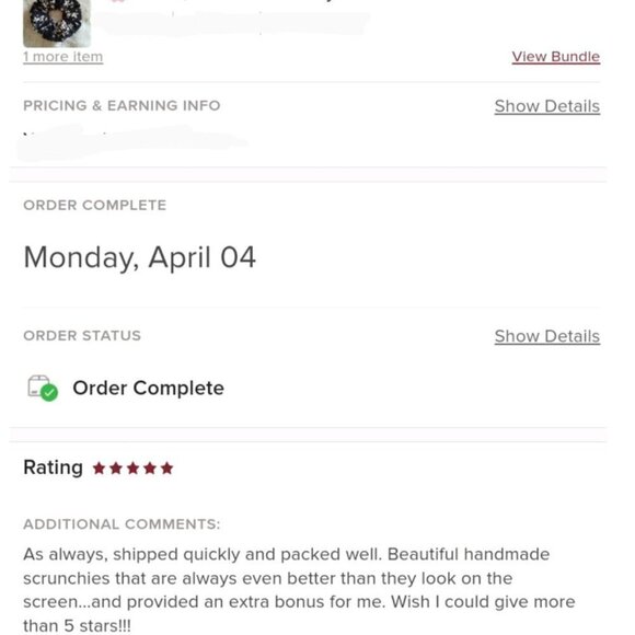 Liberty of London Art Fabric Scrunchie - Picture 8 of 9